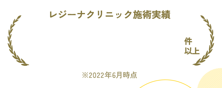 レジーナクリニック施術実績1,000,000件以上